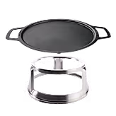 Bonfire 19.5" Cast Iron Griddle Top + Hub
