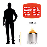 Ranger 15" Fire Pit + Surround Bundle