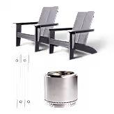 Bonfire 19.5" Fire Pit Deluxe Deck Bundle