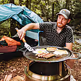 Yukon 27" Fire Pit Flame and Feast Bundle
