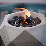 Geo Tabletop Fire Bowl