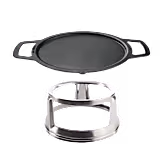Ranger 15" Cast Iron Griddle Top + Hub