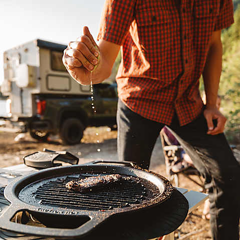 Bonfire Cast Iron Grill Top + Hub | Cast Iron Cooking System