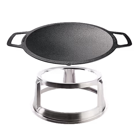 Bonfire 19.5" Gusseisen-Wokplatte mit Aufsatz