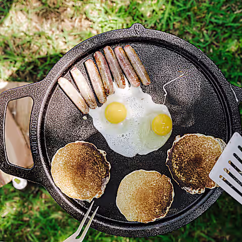 Ranger 15" Cast Iron Griddle Top + Hub