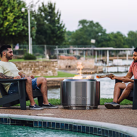 Yukon 27" Fire Pit Deluxe Deck Bundle