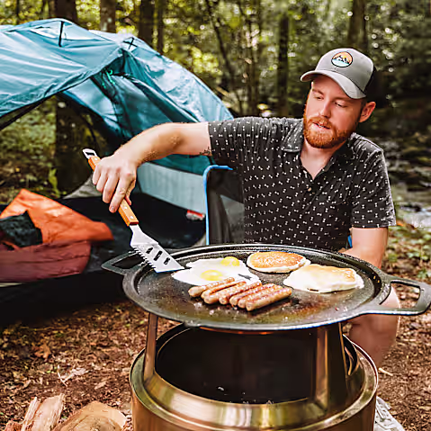 Yukon 27" Fire Pit Flame and Feast Bundle