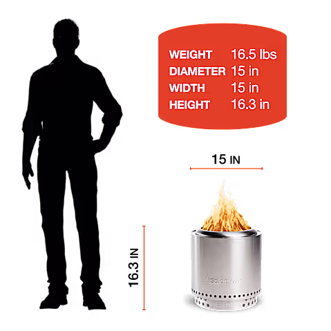 Ranger 15" Fire Pit + Stand Bundle