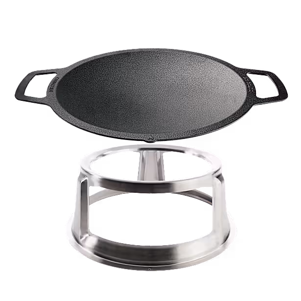 Bonfire 19.5" Gusseisen-Wokplatte mit Aufsatz
