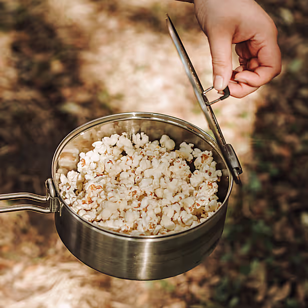 Fire Pit Popcorn Maker