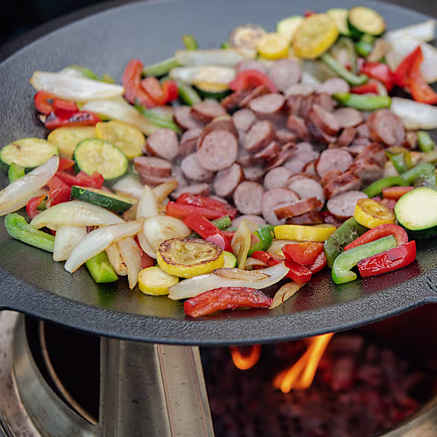 Bonfire 19.5" Gusseisen-Wokplatte mit Aufsatz