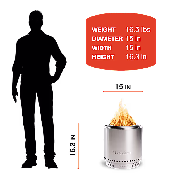 Ranger 15" Fire Pit + Stand Bundle
