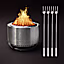 Summit 19.5" Fire Pit + Roasting Sticks Bundle