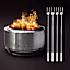 Summit 27" Fire Pit + Roasting Sticks Bundle