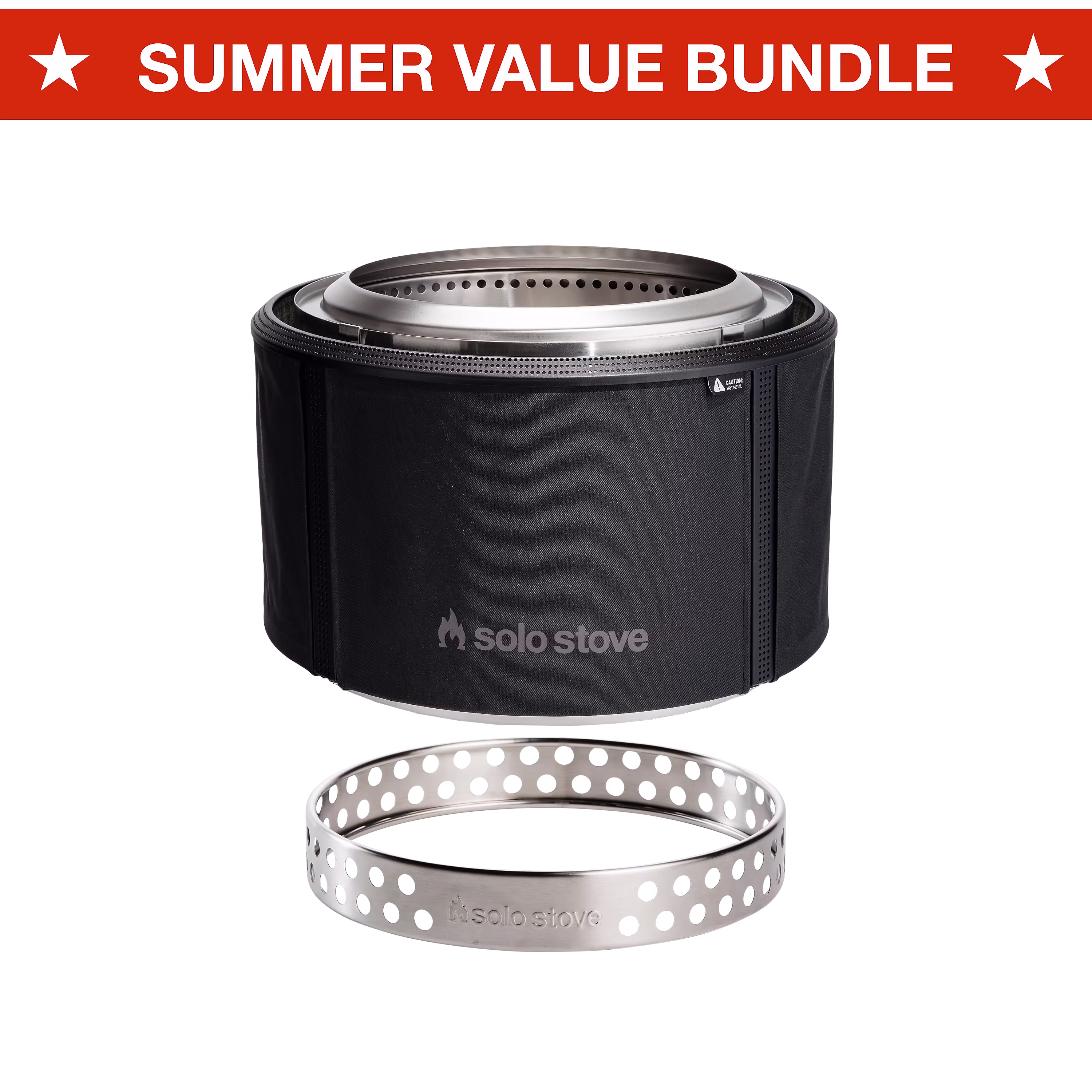 Bonfire 19.5" Fire Pit + Surround Lite Bundle