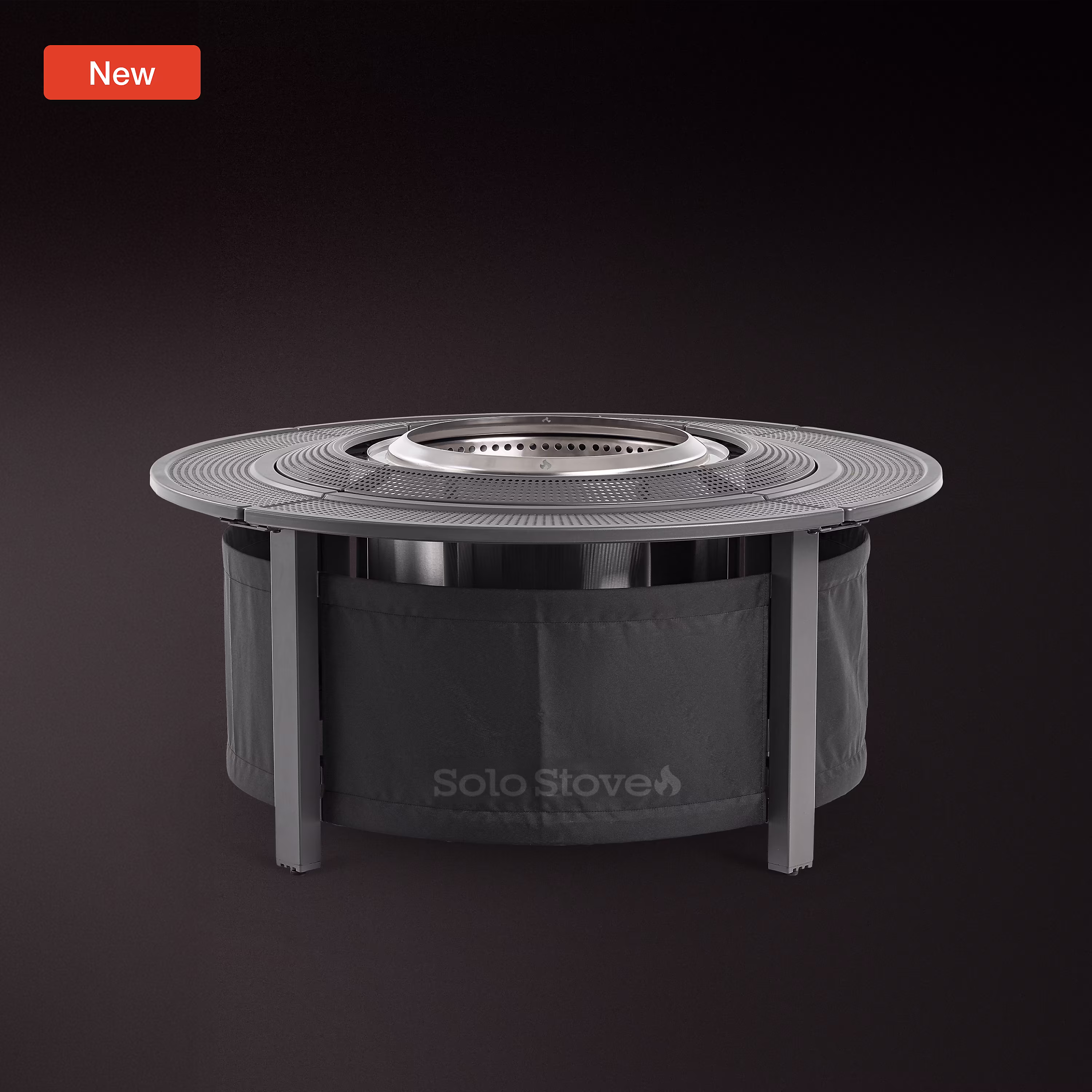 Summit 19.5'' Fire Pit + Surround Bundle