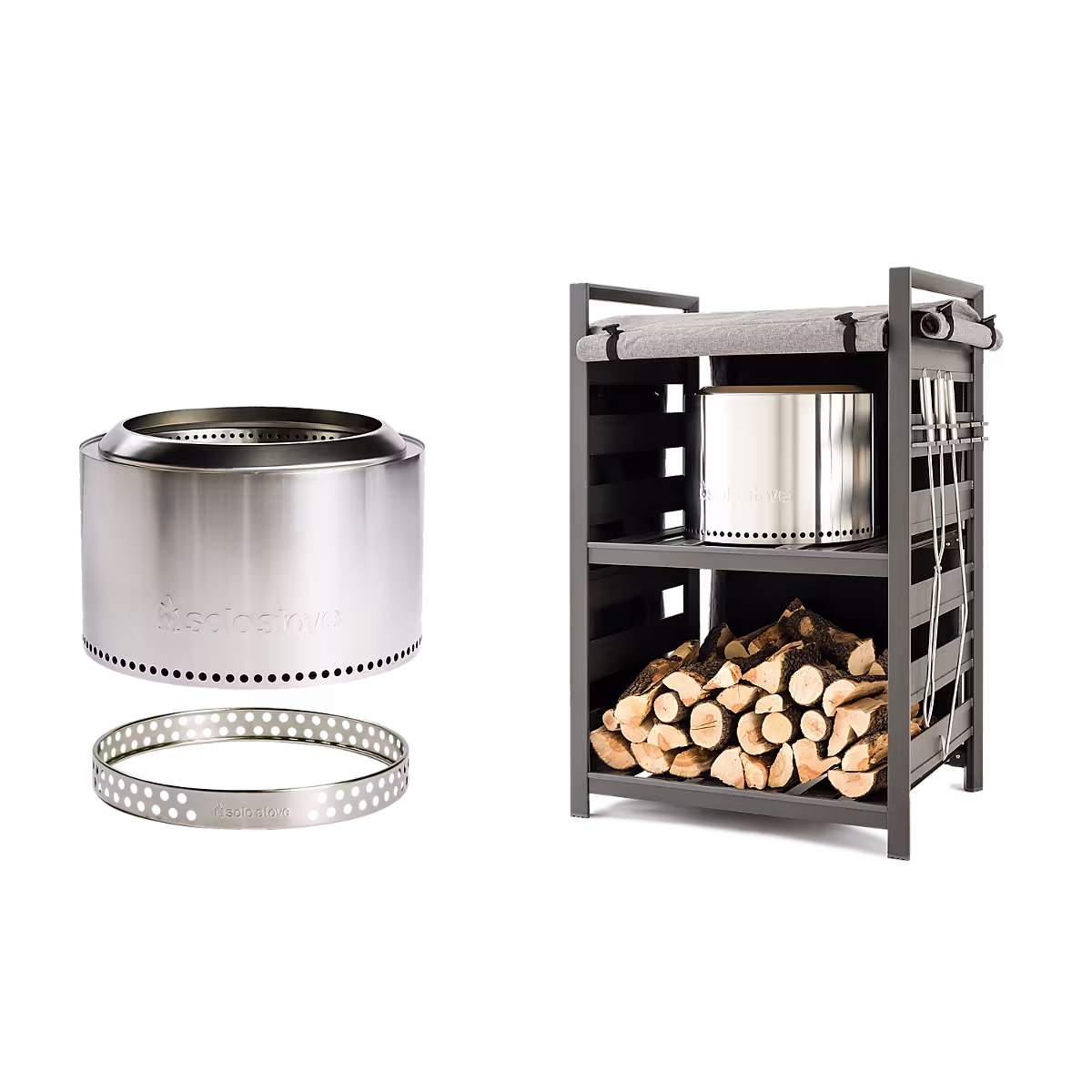 Yukon 27" Fire Pit + Station Bundle