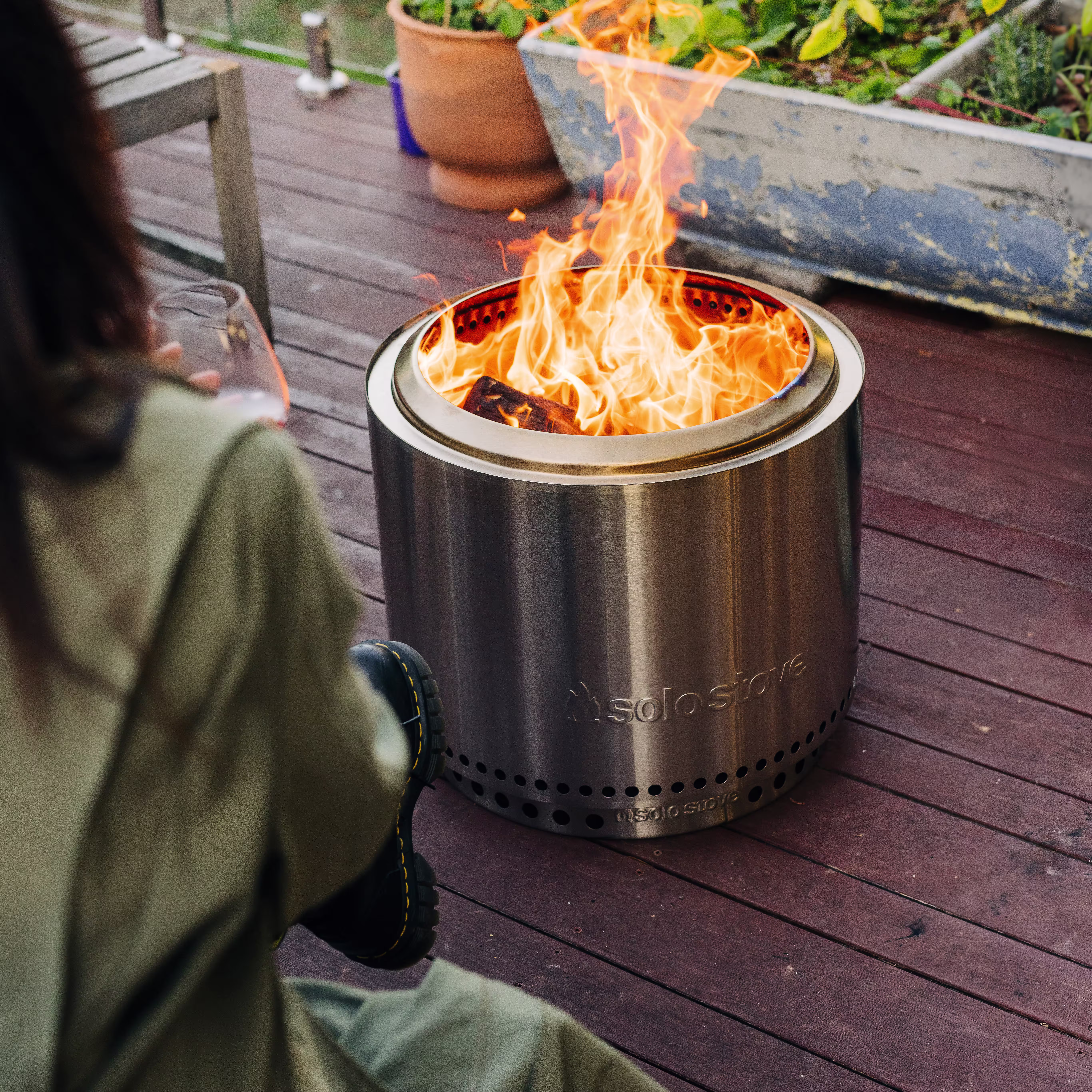 Bonfire 19.5" Fire Pit + Stand Bundle