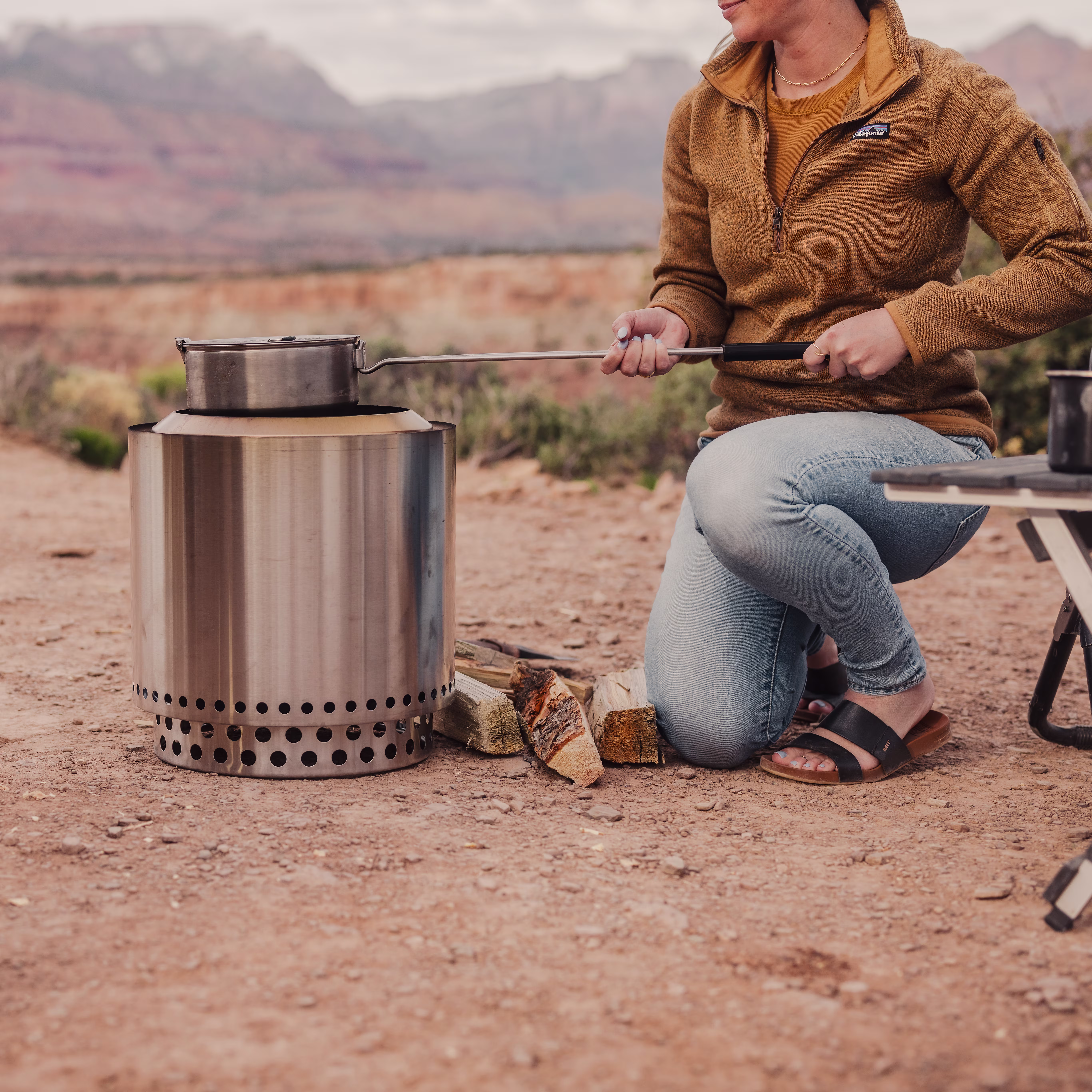 Fire Pit Popcorn Maker