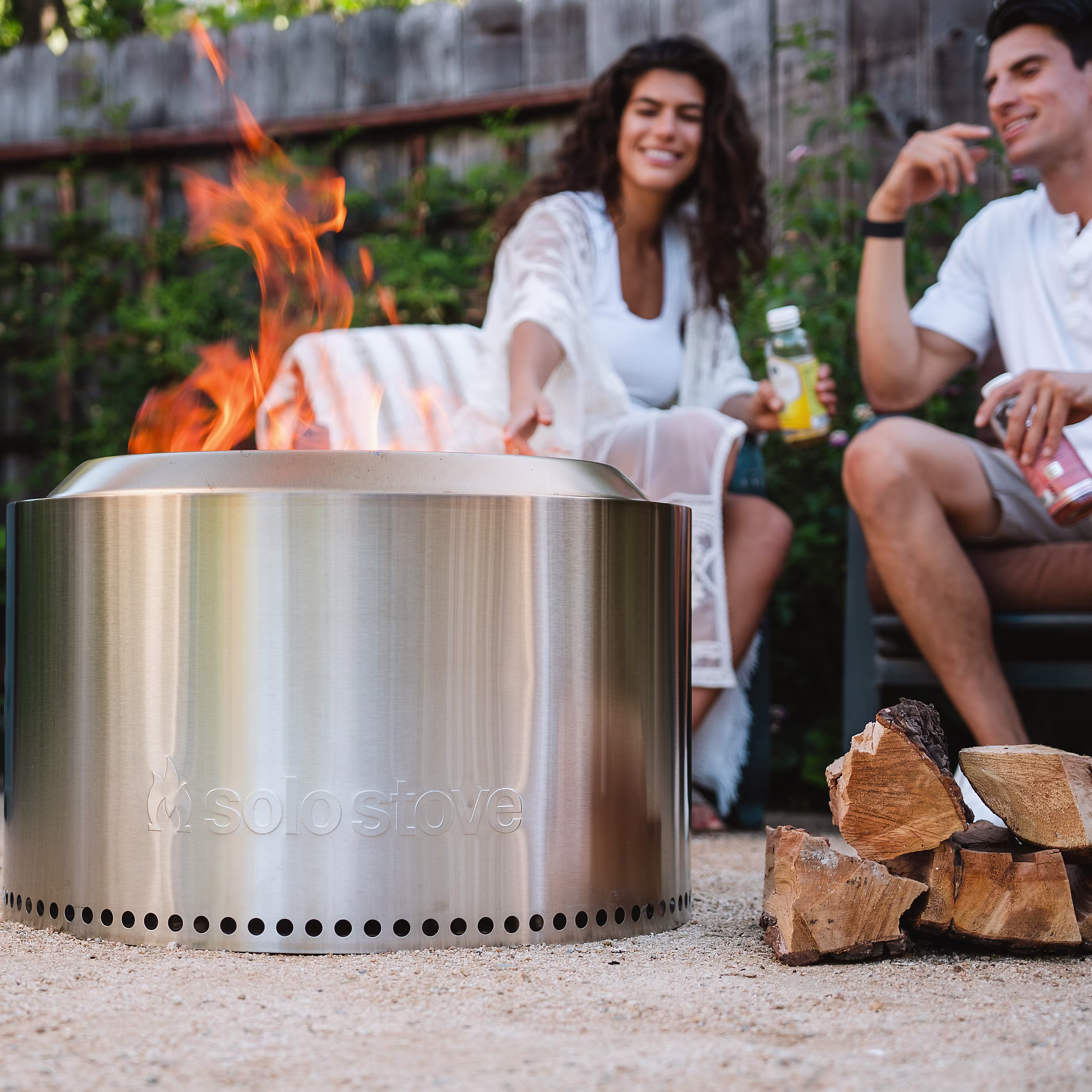 Yukon 27" Fire Pit + Surround Lite Bundle