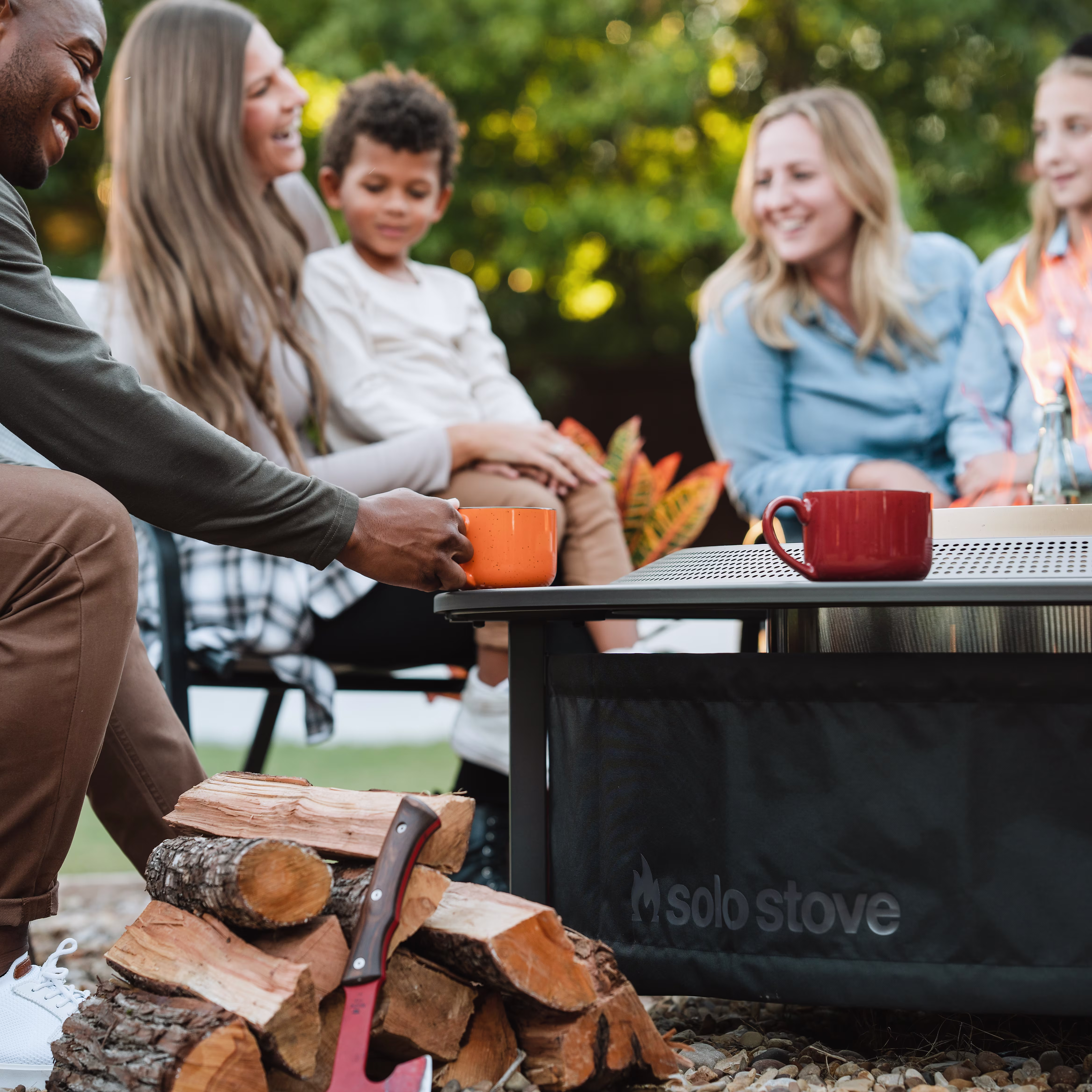 Brasero Bonfire 19.5" + Table Surround
