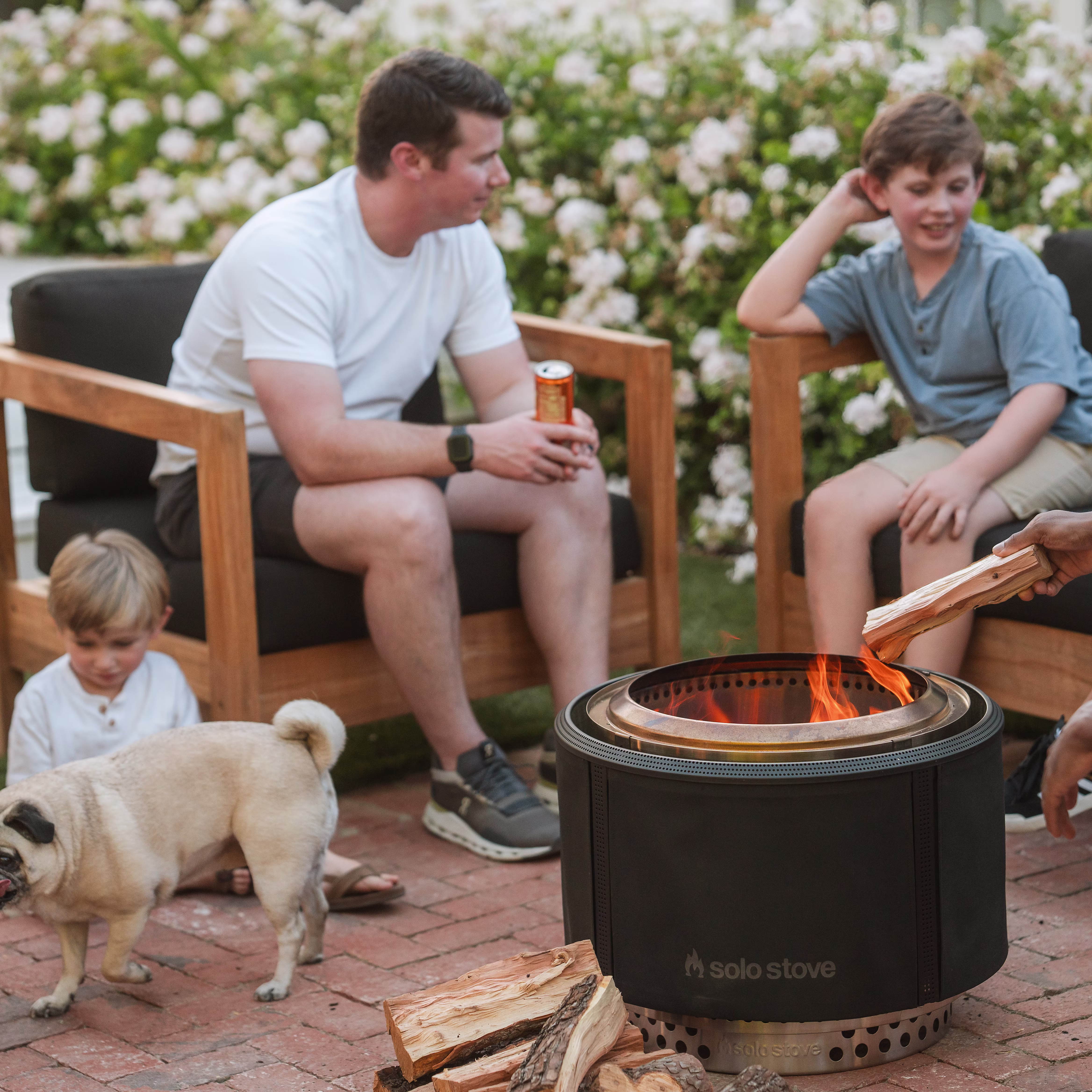 Yukon 27" Fire Pit + Surround Lite Bundle