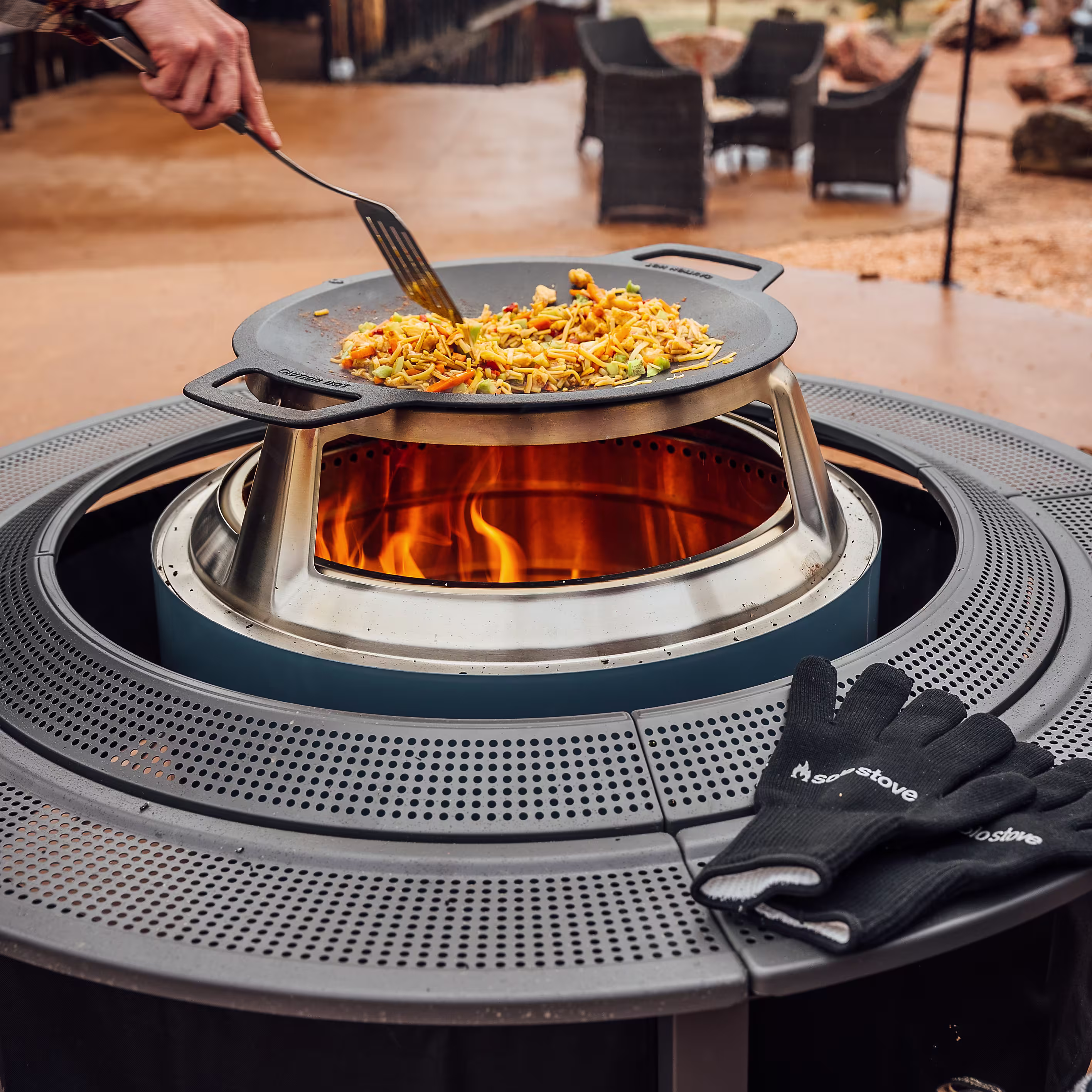 Wok en Fonte
