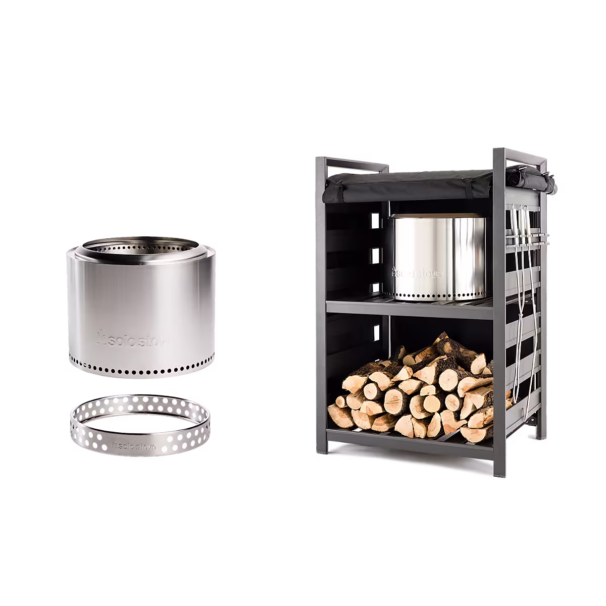 Bonfire 19.5" Fire Pit + Station Bundle