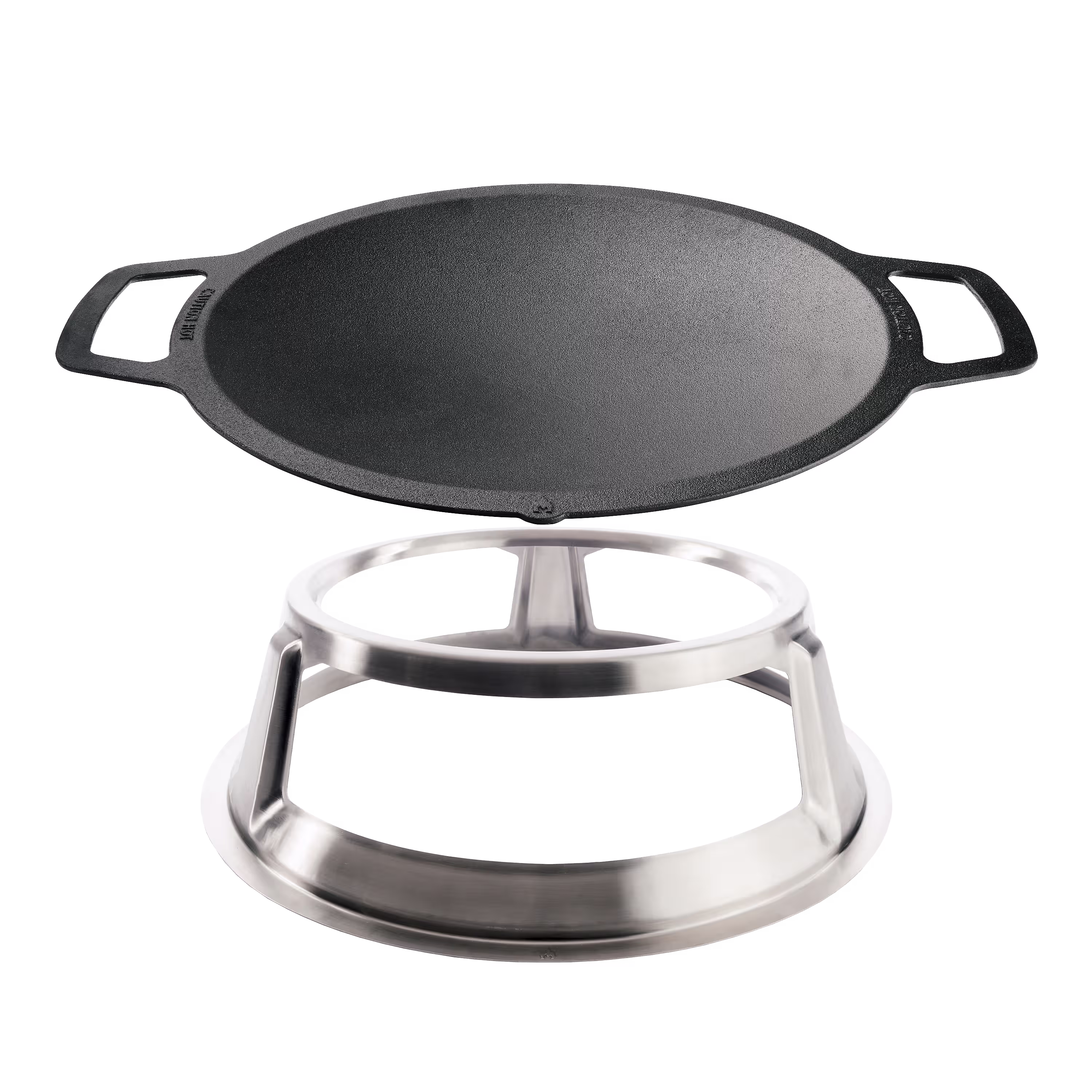 Yukon 27" Cast Iron Wok Top + Hub