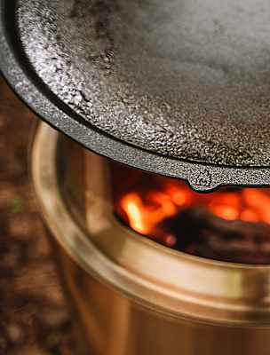 Cast Iron Solo Stove Bonfire Charcoal Fire Pit Cast Iron Griddle Top