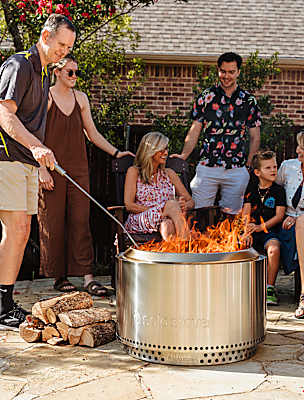bushdebrunt brunt 木人拳　solo stove Classic Fire Pit with Stand: Enhance Your Outdoor Experience