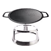 19.5" Fire Pit Cast Iron Wok Top + Hub