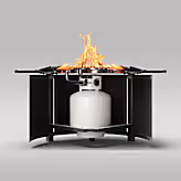 Infinity Flame Propane Fire Pit  + Surround Surface