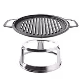 19.5" Fire Pit Cast Iron Grill Top + Hub