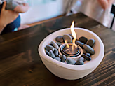 Wave Tabletop Fire Bowl