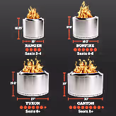 Bonfire 19.5" Heat Deflector Bundle