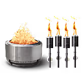 Summit 27" Fire Pit + Torches Bundle