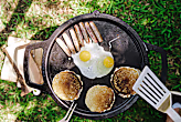15" Fire Pit Cast Iron Griddle Top + Hub