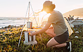 Camp Stove Cooking Tripod
