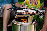 15" Fire Pit Cast Iron Griddle Top + Hub