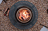 Yukon 27" Fire Pit + Surround Bundle