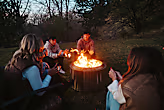Canyon 30" Fire Pit + Stand Bundle