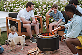 Yukon 27" Fire Pit + Surround Lite Bundle