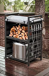 Yukon 27" Fire Pit + Station Bundle