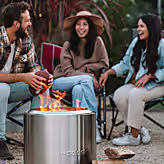 Bonfire 19.5" Fire Pit + Surround Lite Bundle