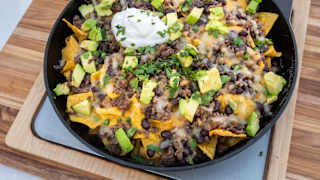 Loaded Cast Iron Nachos