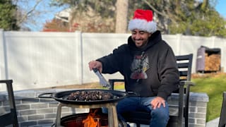 Chestnuts Roasting On Smokeless Open Fire 