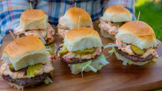 Pimento Cheeseburger Sliders 