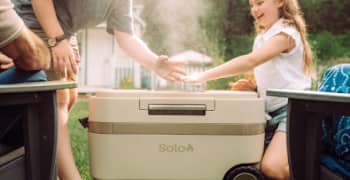Introducing the only cooler with 3 ways to chill. A/C. Mist. Ice.​