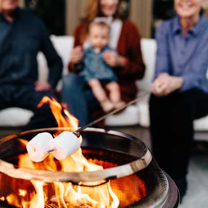Fall Shoot Patio Bonfire
